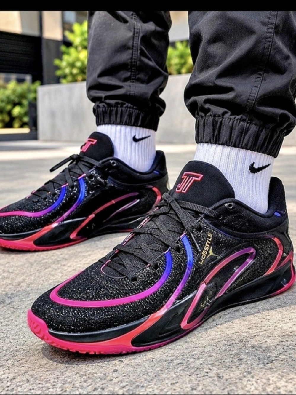Jordan Tatum 2 Vortex Basketball Shoes Black & Pink